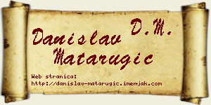 Danislav Matarugić vizit kartica